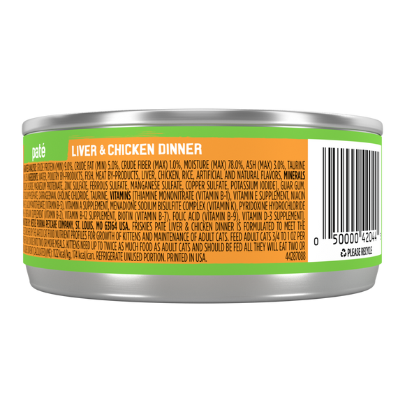 Friskies Pate Liver and Chicken Canned Cat Food