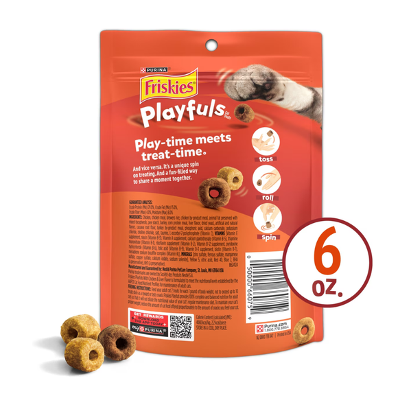 Friskies Playfuls Chicken & Liver Flavor Cat Treats (6 oz) - Cat Treats 8