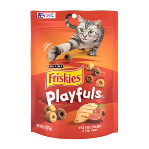 Friskies Playfuls Chicken & Liver Flavor Cat Treats (6 oz) - Cat Treats 1