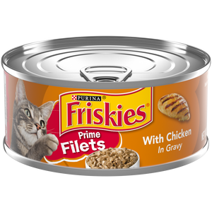 Friskies Prime Filets With Chicken In Gravy Canned Cat Food