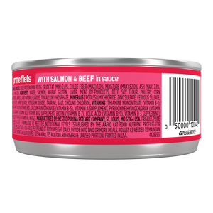 Friskies Prime Filets with Salmon & Beef in Sauce Canned Cat Food