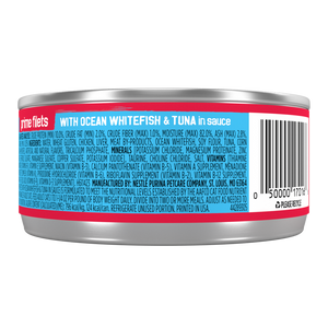 Friskies Prime Fillets with Ocean Whitefish and Tuna in Sauce Canned Cat Food