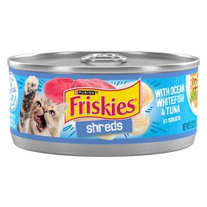 Friskies Savory Shreds with Ocean White Fish & Tuna Canned Cat Food