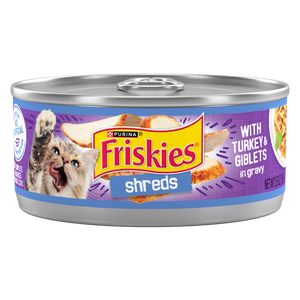 Friskies Savory Shreds with Turkey and Giblets Canned Cat Food