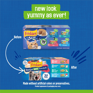 Friskies Seafood Favorites Variety Pack Canned Cat Food