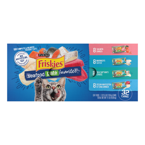 Friskies Seafood Favorites Variety Pack Wet Cat Food