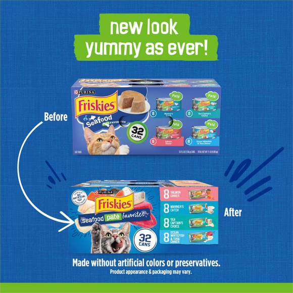 Friskies Seafood Favorites Variety Pack Wet Cat Food