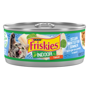Friskies Selects Indoor Flaked Ocean Whitefish Canned Cat Food