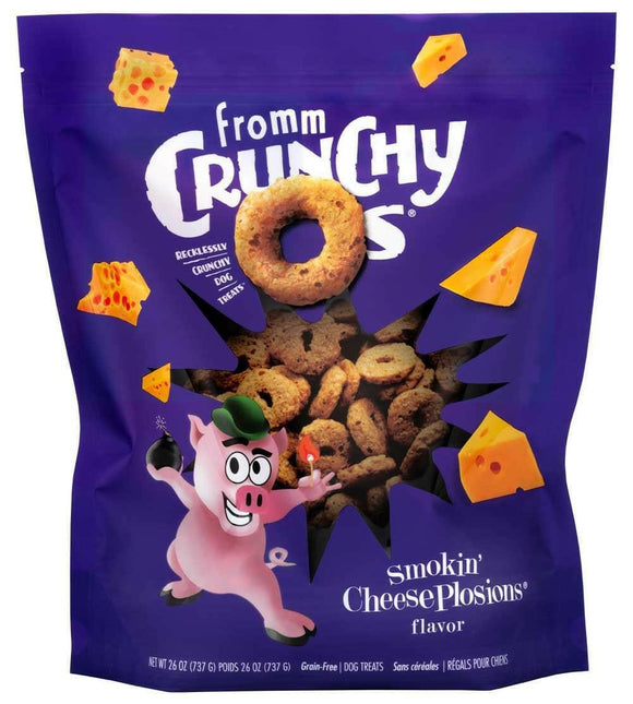 Fromm Crunchy O’s Dog Smokin’ CheesePlosions Flavor Treats - 26 oz - Dog Treats 3