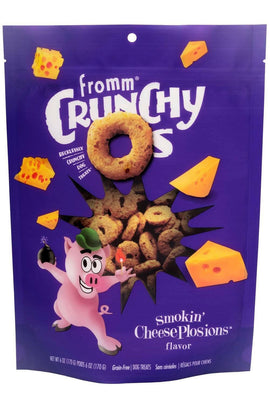 Fromm Crunchy O’s Dog Smokin’ CheesePlosions Flavor Treats - 6 oz - Dog Treats 1