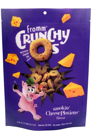 Fromm Crunchy O’s Dog Smokin’ CheesePlosions Flavor Treats - 6 oz - Dog Treats 1