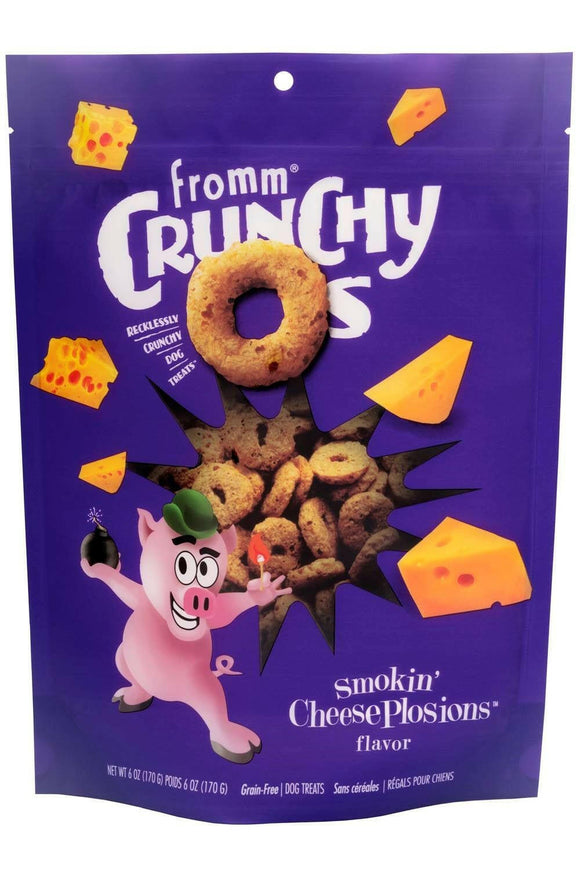 Fromm Crunchy O’s Dog Smokin’ CheesePlosions Flavor Treats - 6 oz - Dog Treats 1