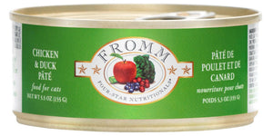 Fromm Four Star Cat Duck/Chicken Pate 5.5 oz (Case of 12) - Wet Cat Food 1
