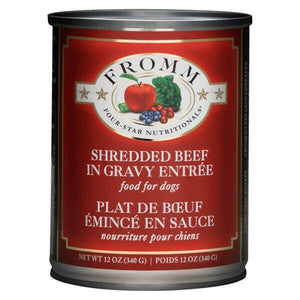 Fromm Four Star Dog Nutritionals Shredded Beef Entree Food 12 oz (Case of 12) - Wet Dog Food 1