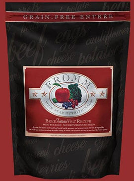 Fromm Four Star Grain Free Beef Frittata Veg Dry Dog Food - 4 lb - Dry Dog Food 1