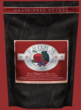 Fromm Four Star Grain Free Beef Frittata Veg Dry Dog Food - 4 lb - Dry Dog Food 1