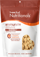 Package of Fromm Family Nutritionals Immunity dog treats on a white background