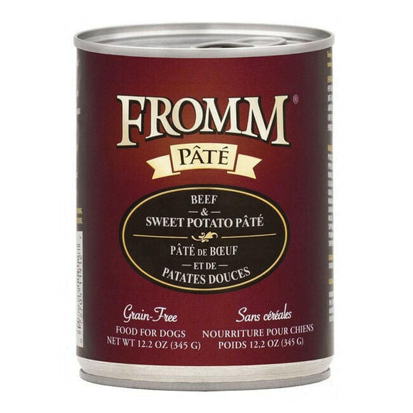 Fromm Pate Dog Beef & Sweet Potato 12.2 oz (Case of 12) - Wet Dog Food 1