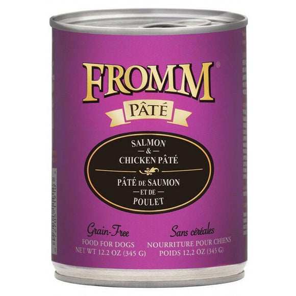 Fromm Pate Dog Salmon / Chicken 12.2 oz (Case of 12) - Wet Dog Food 1