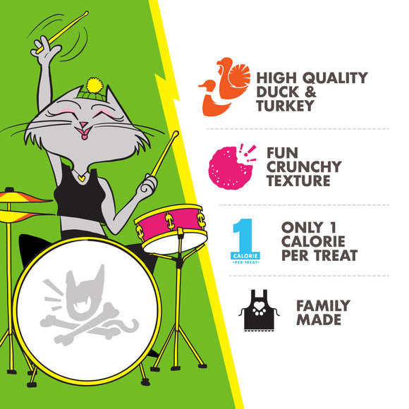 FROMM PurrSnackitty Crunch Gamebird Blitz Flavor Cat Treats 3-oz - Cat Treats 3