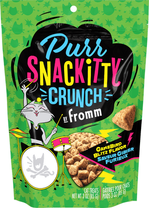 FROMM PurrSnackitty Crunch Gamebird Blitz Flavor Cat Treats 3-oz - Cat Treats 1