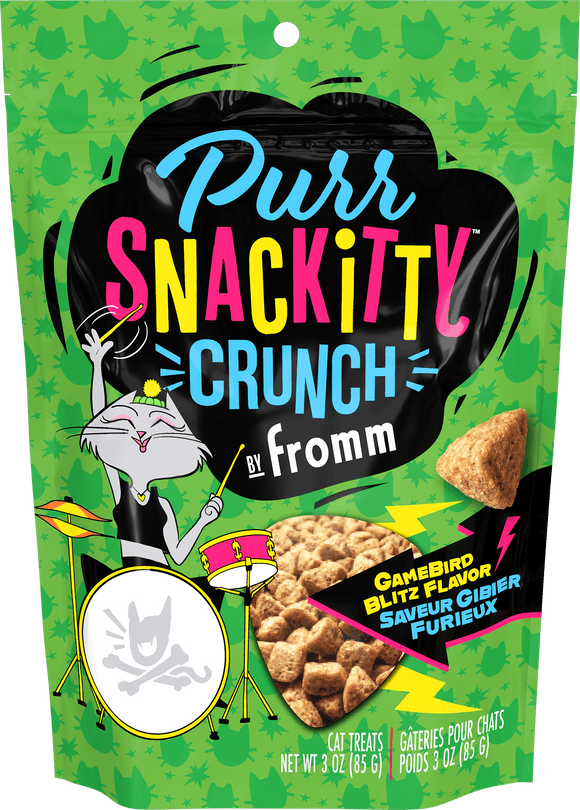 FROMM PurrSnackitty Crunch Gamebird Blitz Flavor Cat Treats 3-oz - Cat Treats 1