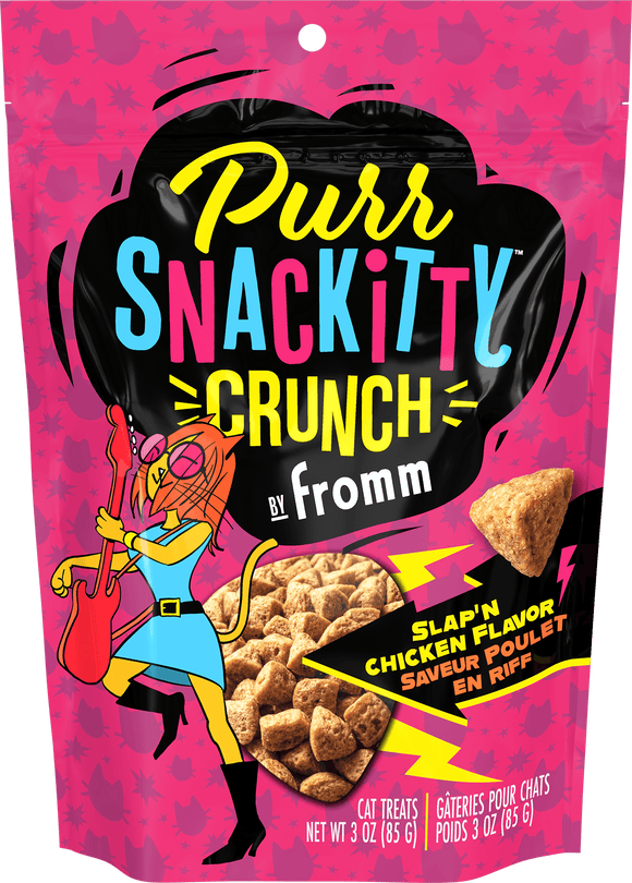 FROMM PurrSnackitty Crunch Slap’n Chicken Flavor Cat Treats 3-oz - Cat Treats 1