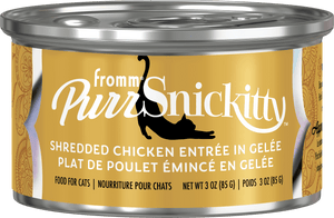 Fromm PurrSnickitty Shredded Chicken Entree in Gelee Cat Food, 3-oz, case of 12