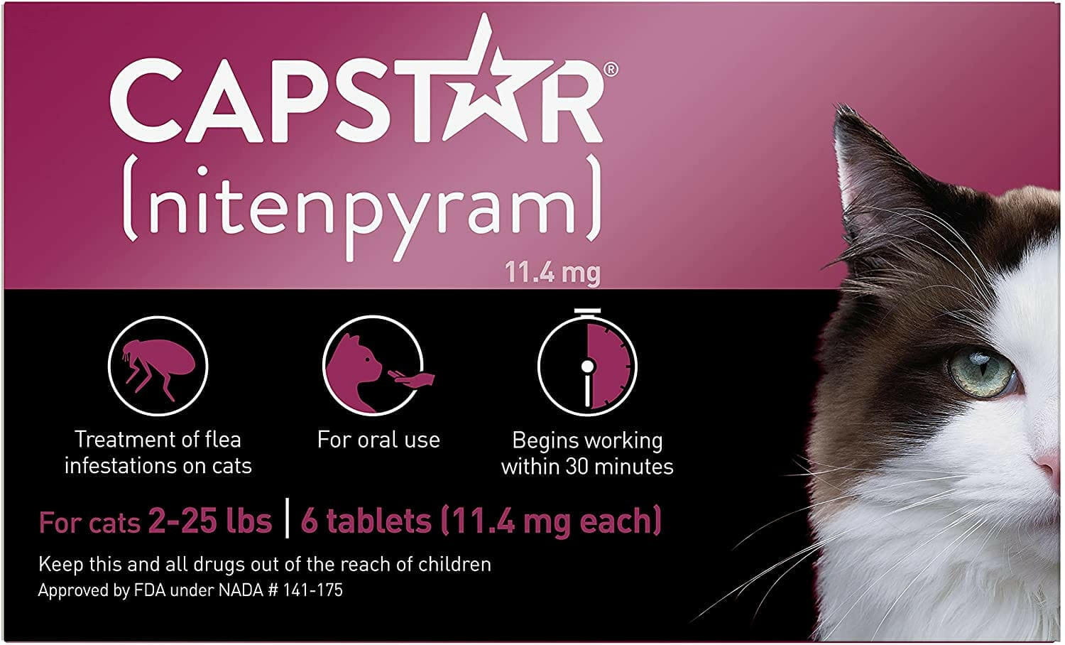 Capstar Nitenpyram for Cats and Kittens  Flea Treatment