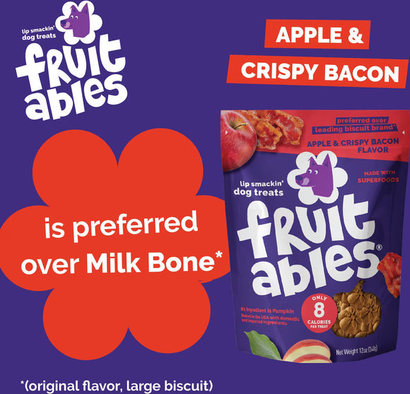 Fruitables Crispy Bacon & Apple Crunchy Dog Treats - Dog Treats 11