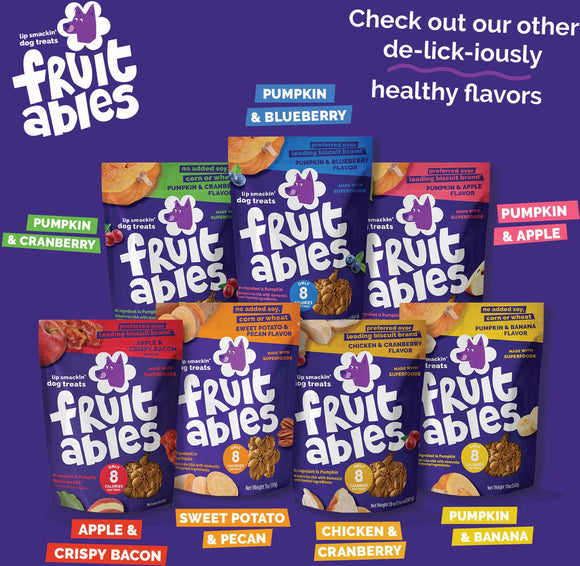 Fruitables Dog Treats Pumpkin & Banana Flavor (7 oz) - Dog Biscuits & Crunchy Treats 3