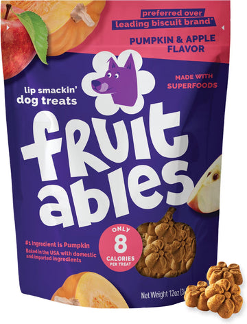 Fruitables Pumpkin & Apple Flavor Baked Dog Treats (7 oz)