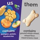 Fruitables Pumpkin & Blueberry Flavor Crunchy Dog Treats - Soft & Chewy Dog Treats 6
