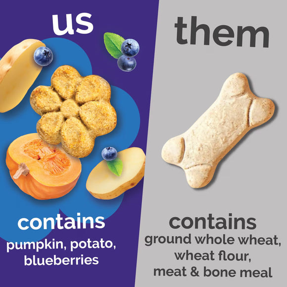 Fruitables Pumpkin & Blueberry Flavor Crunchy Dog Treats - Soft & Chewy Dog Treats 6