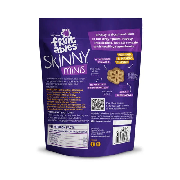 Fruitables Skinny Minis Pumpkin & Mango Flavor Dog Treats (5 oz) - Soft & Chewy Dog Treats 4