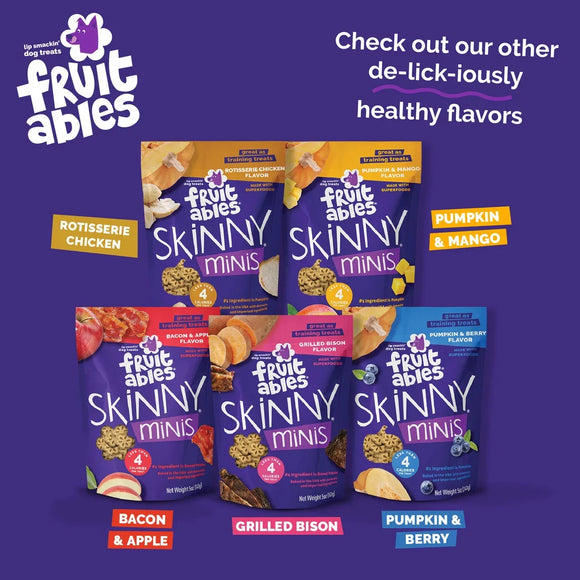 Fruitables Skinny Minis Pumpkin & Mango Flavor Dog Treats (5 oz) - Soft & Chewy Dog Treats 7