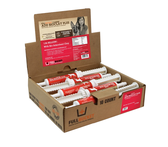 Fullbucket Canine ADD BioClay Plus (10 tubes) - Dog Digestive & Probiotics Supplements 1