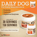 Fullbucket Canine Daily Dog Kennel Size (435g 150 servings) - Dog Digestive & Probiotics Supplements 5
