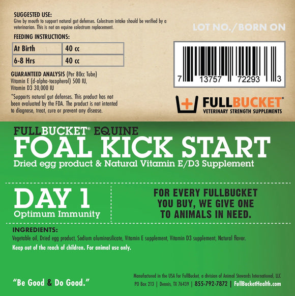 Fullbucket Foal Kick Start Paste (12 tubes) - Horse Vitamins & Supplements 4