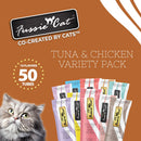 Fussie Cat 10 Flavors Variety Lickable Cat Treats 0.5-oz tube 50 count - Cat Treats 11