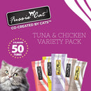 Fussie Cat 5 Flavors Variety Lickable Cat Treats 0.5-oz tube 50 count - Cat Treats 10