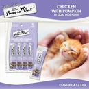 Fussie Cat Chicken with Pumpkin in Goat Milk Puree Lickable Kitten Recipe 0.5-oz tube 4-count - Cat Treats 2