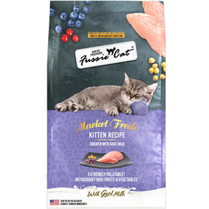 Fussie Cat Market Fresh Kitten Fresh Recipe Chicken with Goat Milk Dry Cat Food 3.5-lb - Cat Food 1