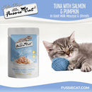 Fussie Cat Tuna with Salmon in Goat Milk Mousse Kitten Pouch 1.5-oz case of 12 - Cat Treats 4