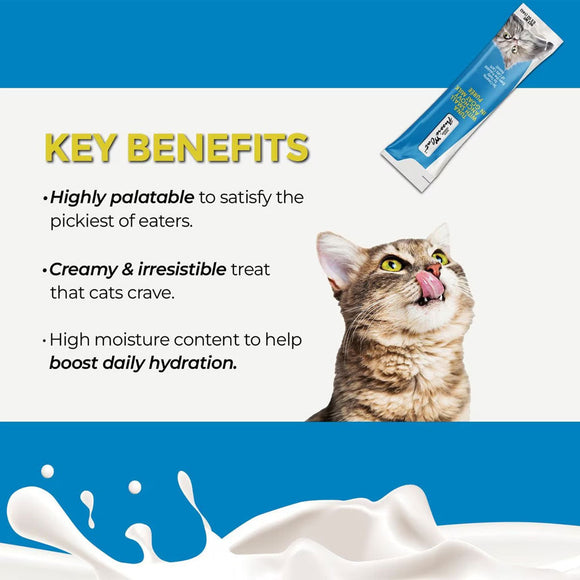 Fussie Cat Tuna with Small Anchovy in Goat Milk Puree Lickable Cat Treats 0.5-oz x 4-tubes - Cat Treats 4