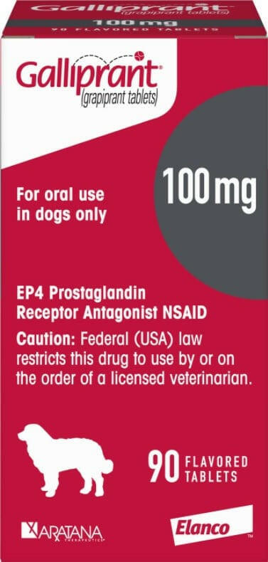 Galliprant (grapiprant) 100 mg  pork  Flavored Tablets for Dogs