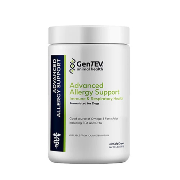 Gentev Advanced Allergy Aid Plus Immune Support Soft Chews for Dogs (60 Count) - Allergy Relief 1
