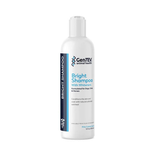 Gentev Bright Coat Whitening Shampoo for Dogs Cats & Horses 12 oz - Shampoos 1