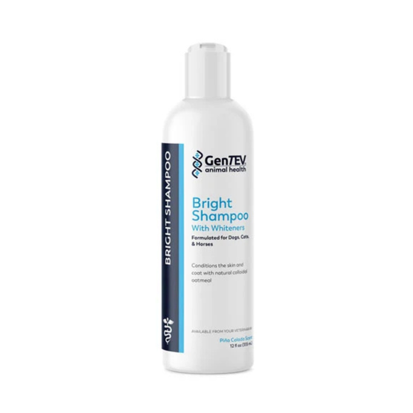 Gentev Bright Coat Whitening Shampoo for Dogs Cats & Horses 12 oz - Shampoos 1