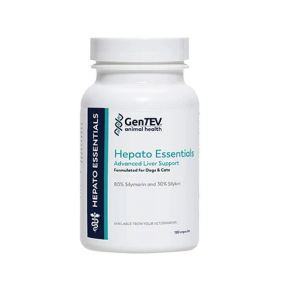 Gentev Hepato Essentials Advanced Liver Support For Dogs & Cats 180 Count - Pet Vitamins & Supplements 1